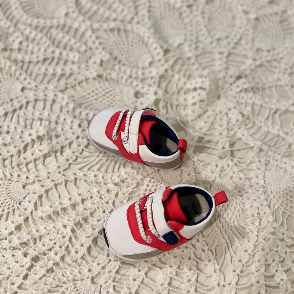 Carter's Red and White Kids Sneakers